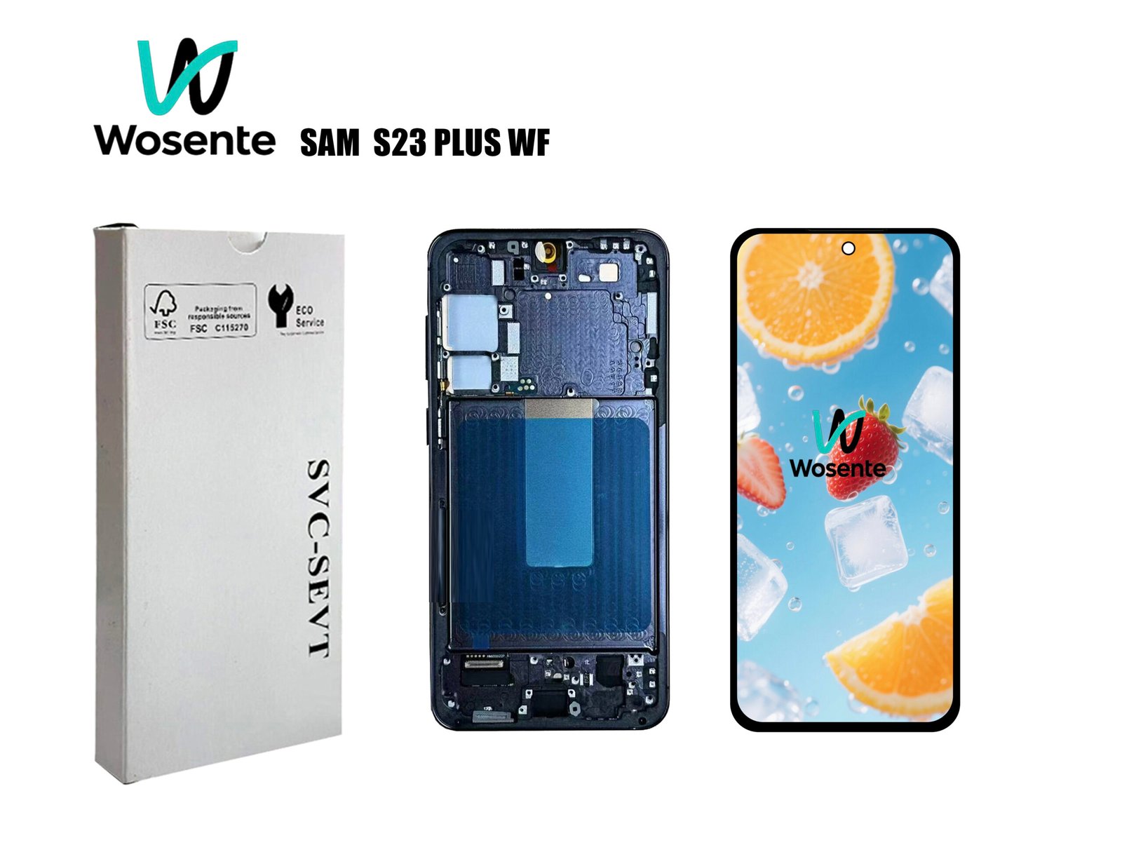 SAM S23 PLUS WF CHANGE GLASS LCD Screen + Digitizer Assembly for SAMSUNG S23 PLUS - Image 1