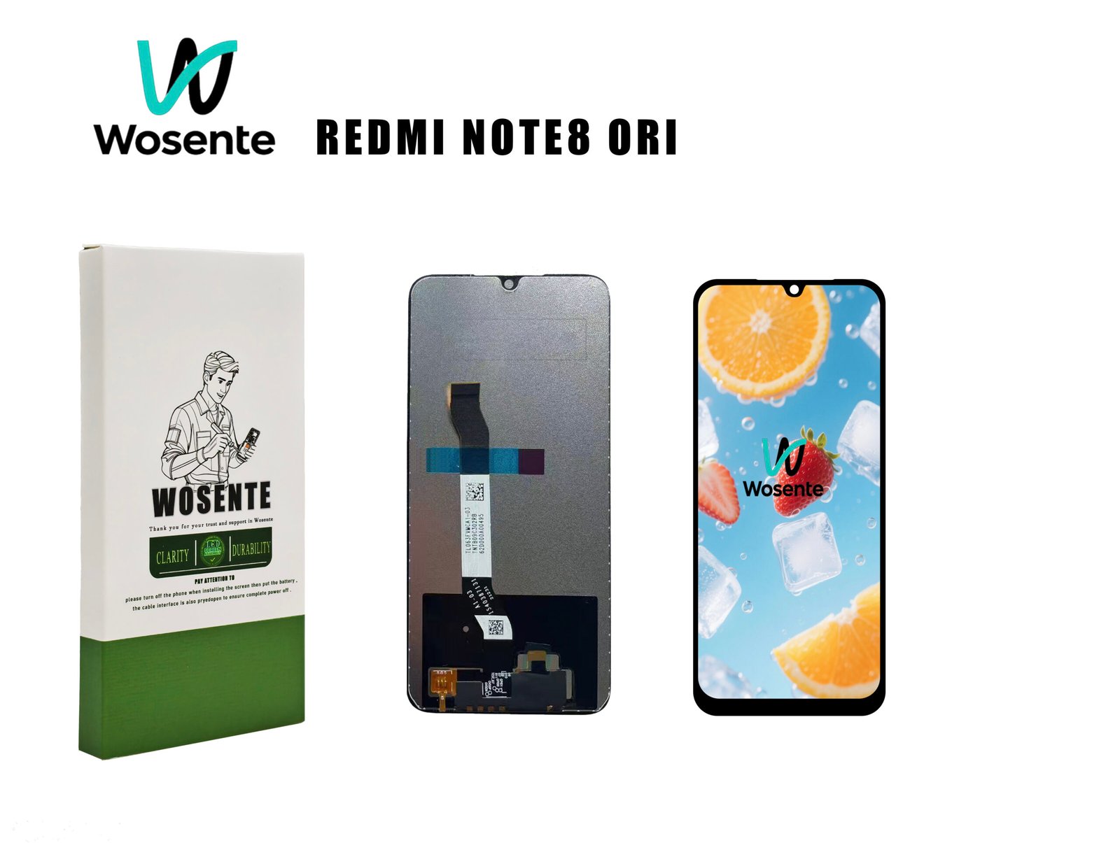 REDMI NOTE8 ORI ORIGINAL LCD Screen + Digitizer Assembly for REDMI NOTE 8 - Image 1