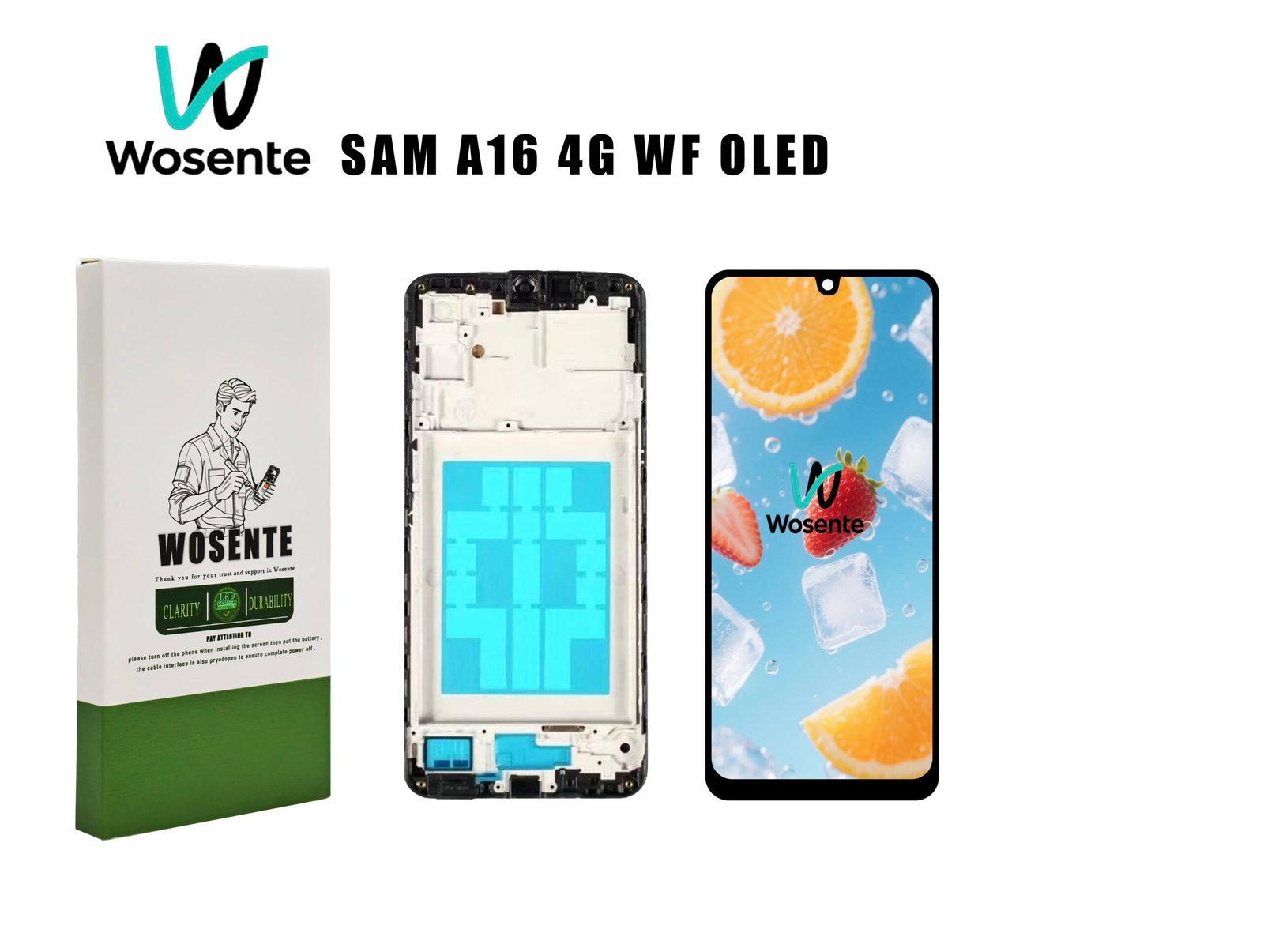 SAM A16 4G WF OLED OLED LCD Screen + Digitizer Assembly for SAMSUNG A16 4G - Image 1