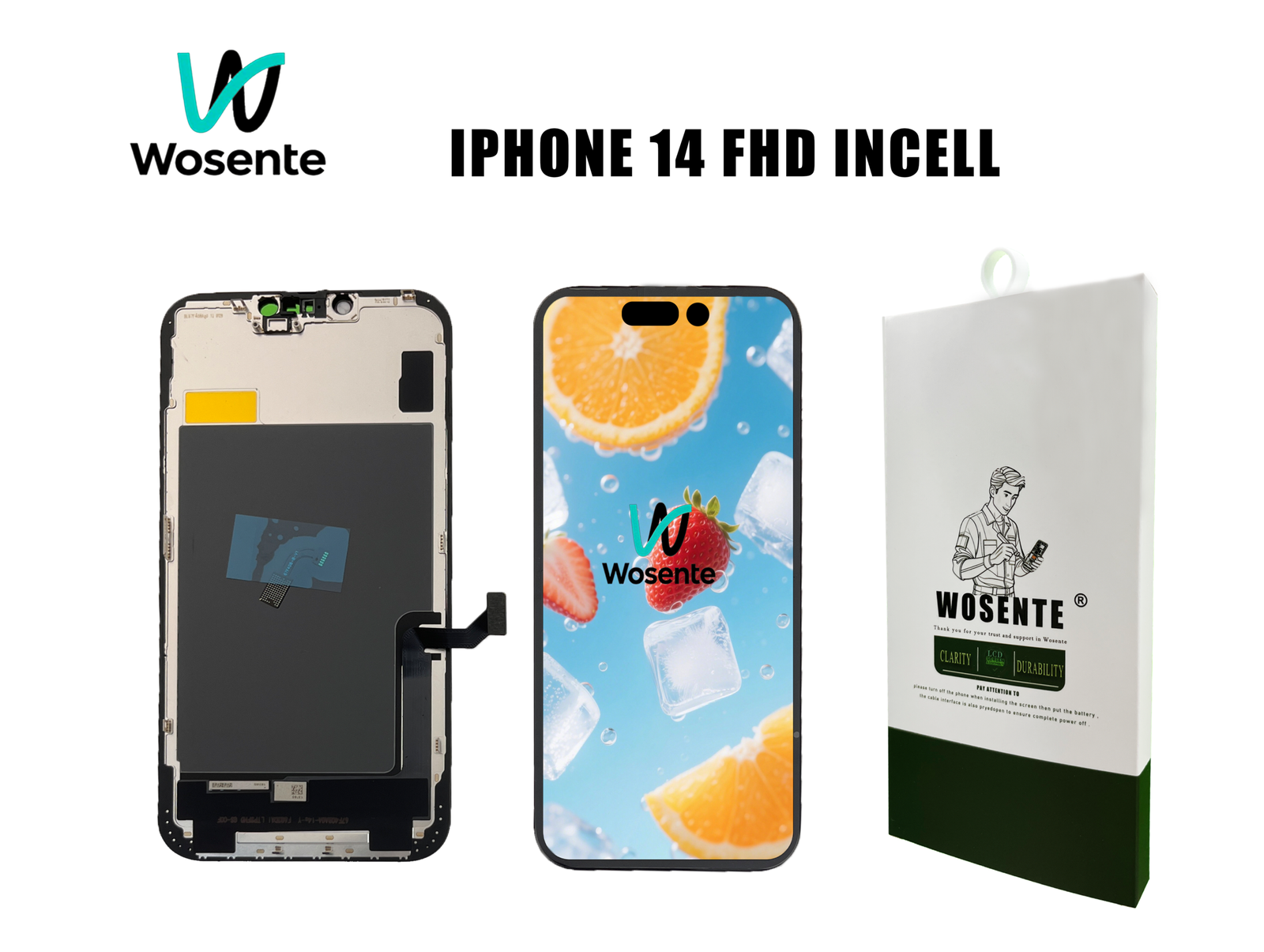IPHONE 14 FHD INCELL FHD INCELL LCD Screen + Digitizer Assembly for IPHONE 14 - Image 1