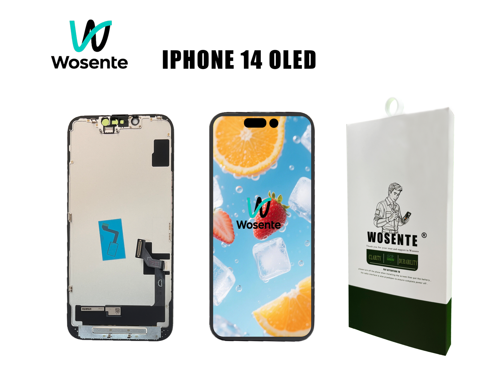 IPHONE 14 OLED OLED LCD Screen + Digitizer Assembly for IPHONE 14 - Image 1