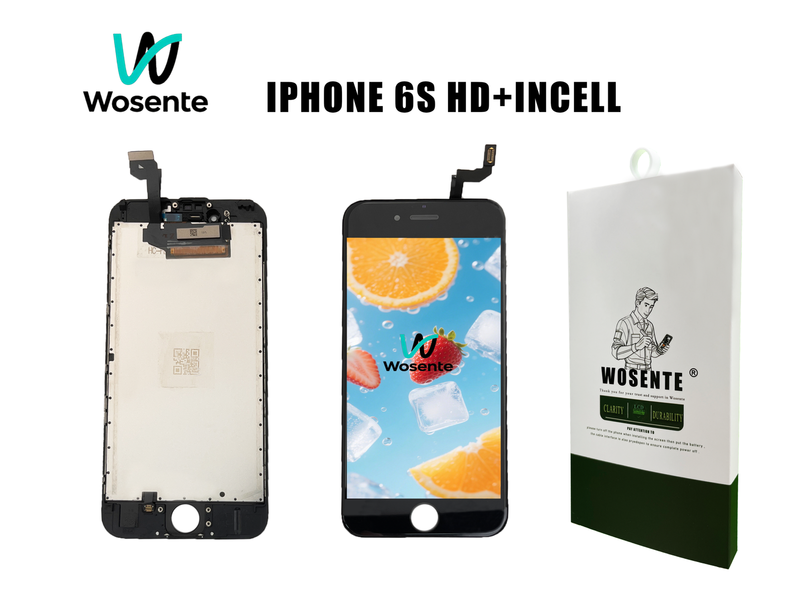 IPHONE 6S HD+INCELL OLED LCD Screen + Digitizer Assembly for IPHONE 6S HD+INCELL - Image 1
