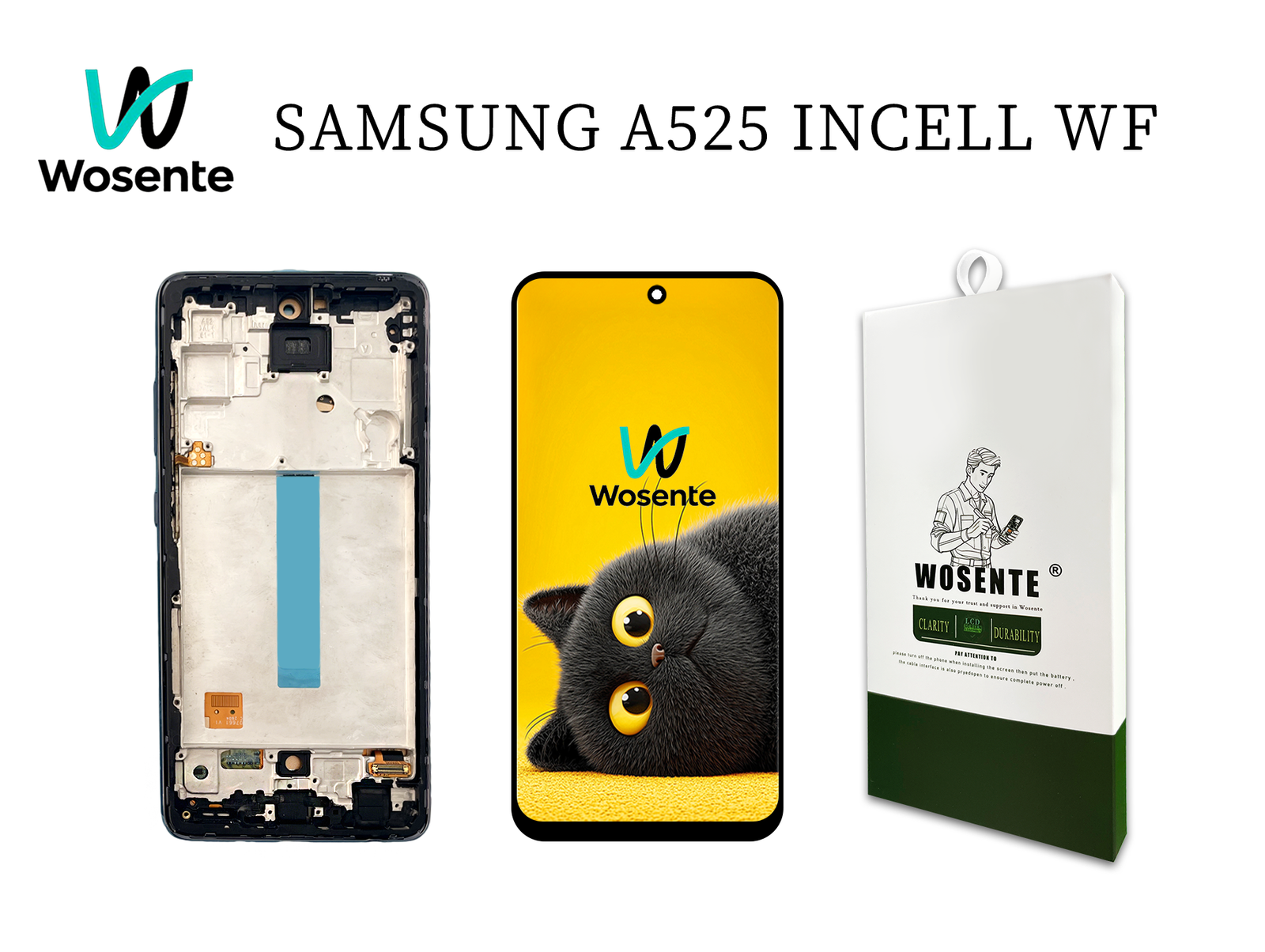 SAMSUNG A525 INCELL WF主图 INCELL WITH FRAME LCD Screen + Digitizer Assembly for SAMSUNG A525 - Imagen 1